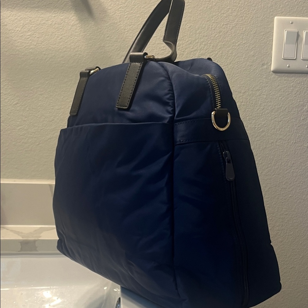 Navy Blue/ Lavender OMG Bag (Lo & Sons)